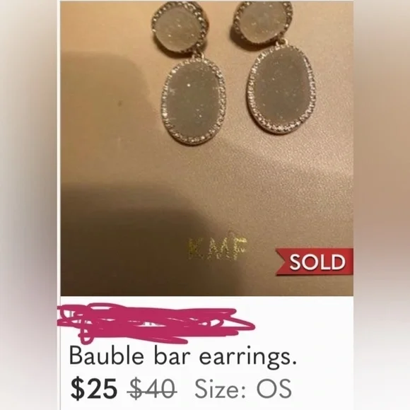 Earrings Shimmery Butterflies, Sugar Fix by Bauble Bar, Nickel Free - Picture 6 of 12